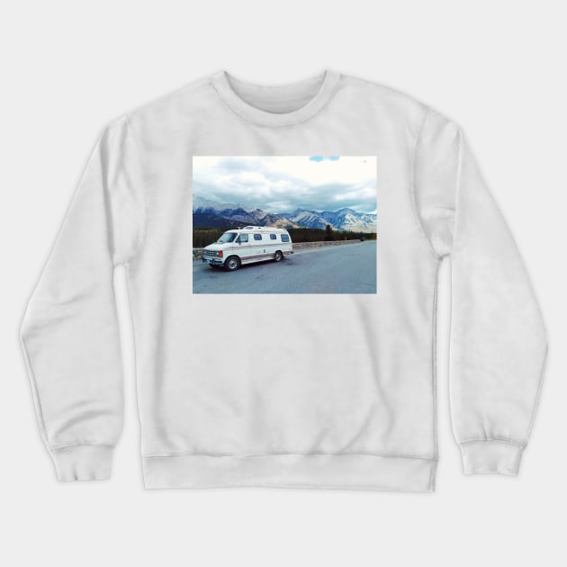 Road trip adventure Banff national park, Alberta, Canada. Crewneck Sweatshirt by Nalidsa